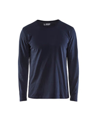 3500 T-shirt lange mouwen - Donker marineblauw