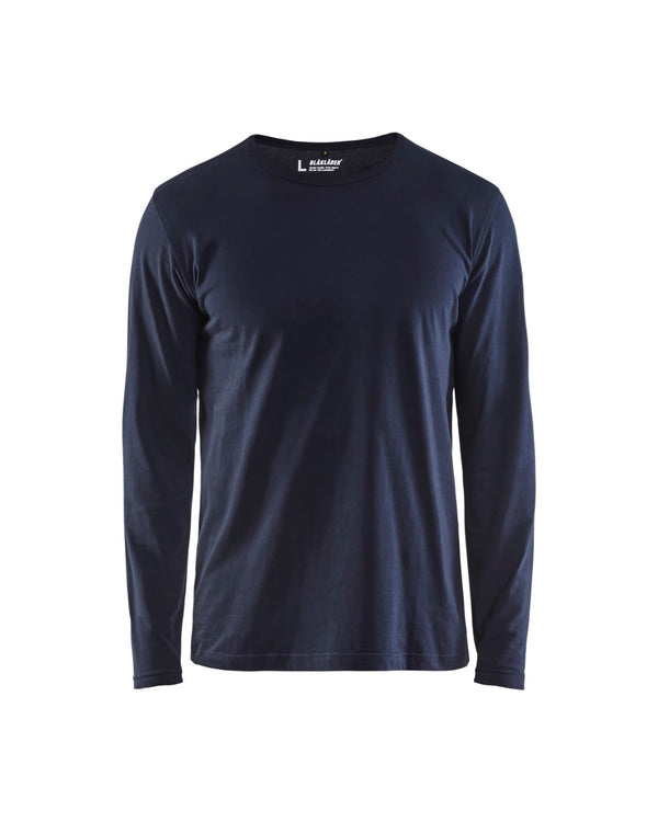 3500 T-shirt lange mouwen - Donker marineblauw