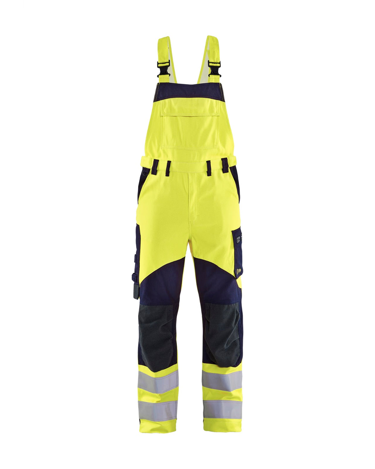 2889 Multinorm bretelbroek Inherent - High Vis Geel/Marineblauw