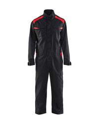 6054 Industrie Overall - Zwart/Rood