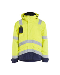 4837 Shell Jack. Ongevoerd High Vis - High Vis Geel/Marineblauw