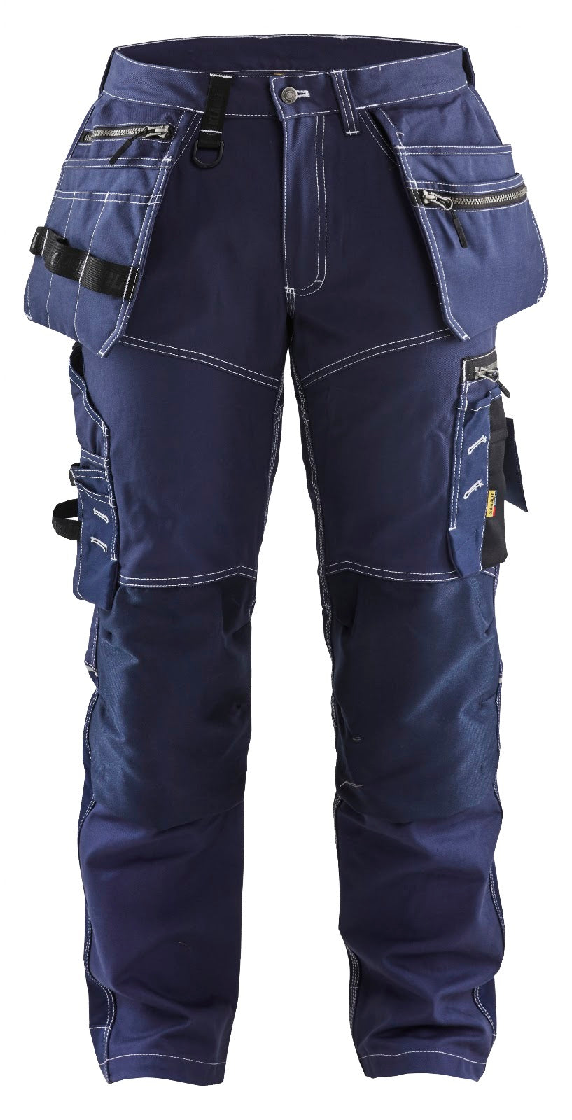1790 Werkbroek met stretch en gereedschapszakken katoen - Marineblauw