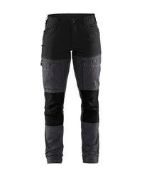 7166 Dames Service werkbroek stretch - Medium grijs/Zwart