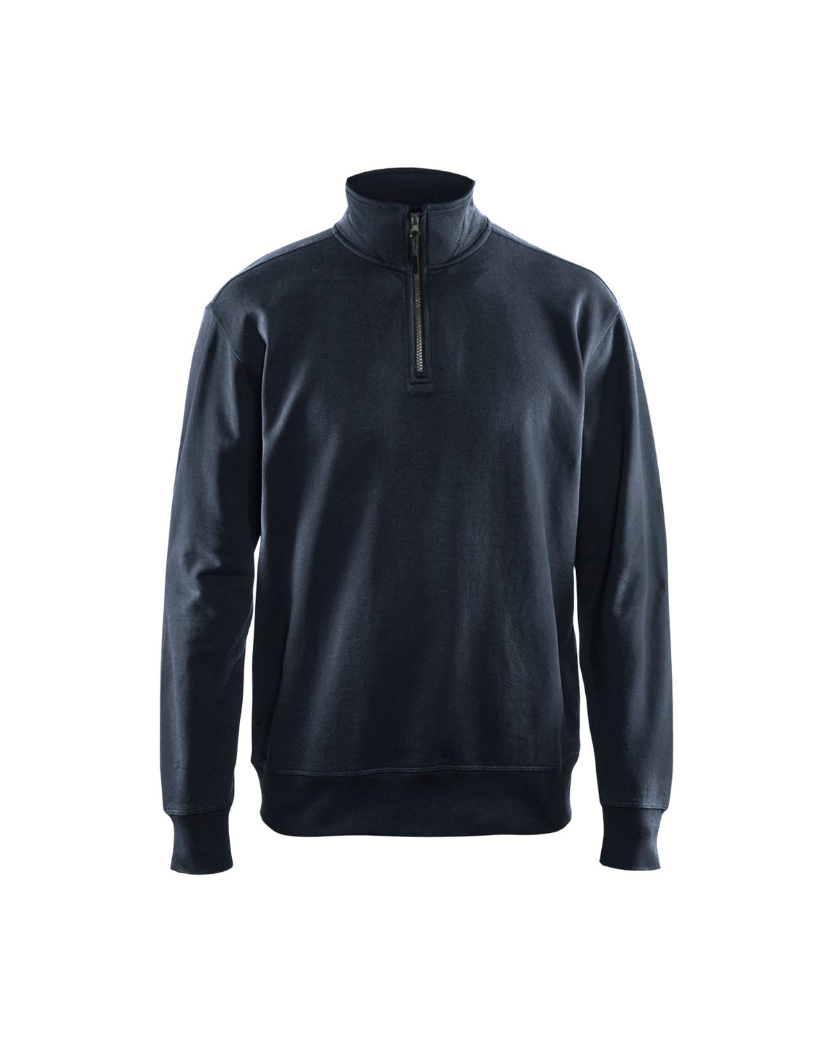 3369 Sweatshirt met halve rits - Donker marineblauw