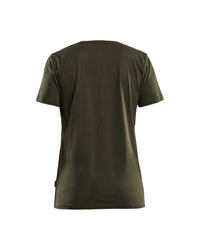 9409 Dames T-shirt Grit & Grind - Donker herfstgroen