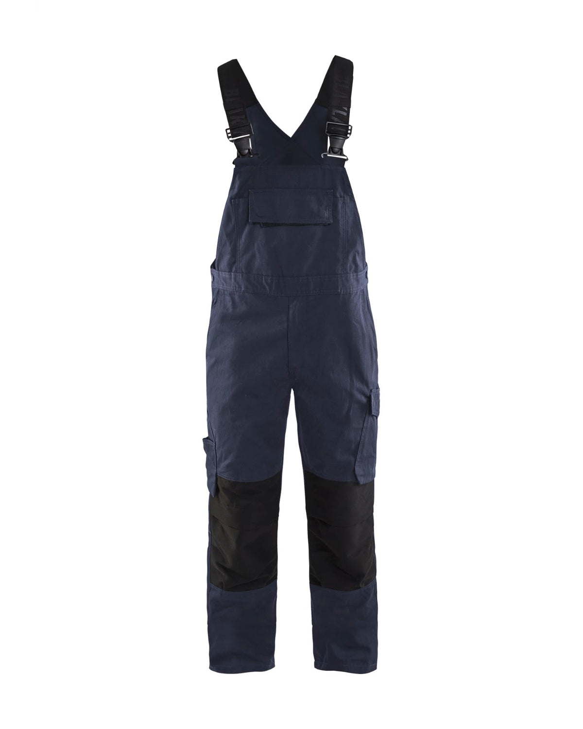 2695 Bretelbroek met stretch - Donker marineblauw/Zwart