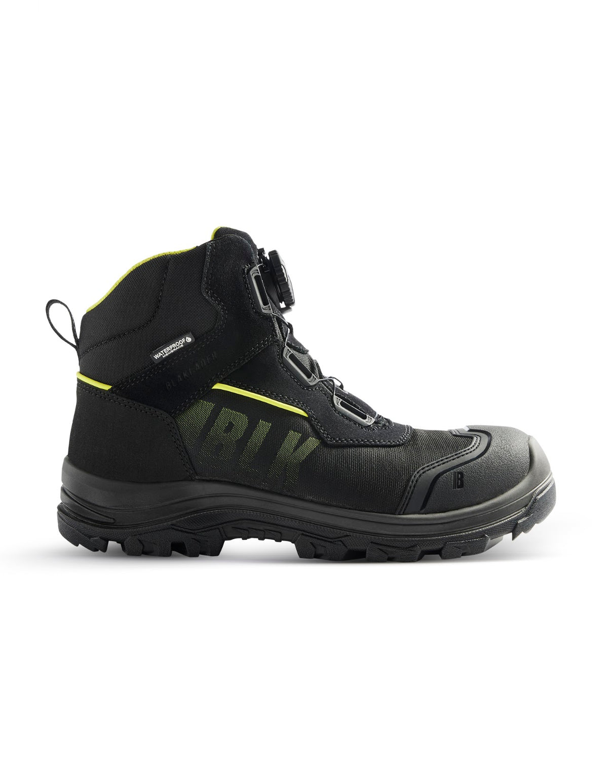 2478 STORM Hoge Veiligheidsschoen S7S Waterdicht - Zwart/High Vis Geel