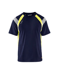 3332 T-shirt Visible - Marine/High Vis Geel