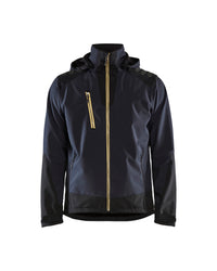 4749 Softshell jack - Donkerblauw/Geel