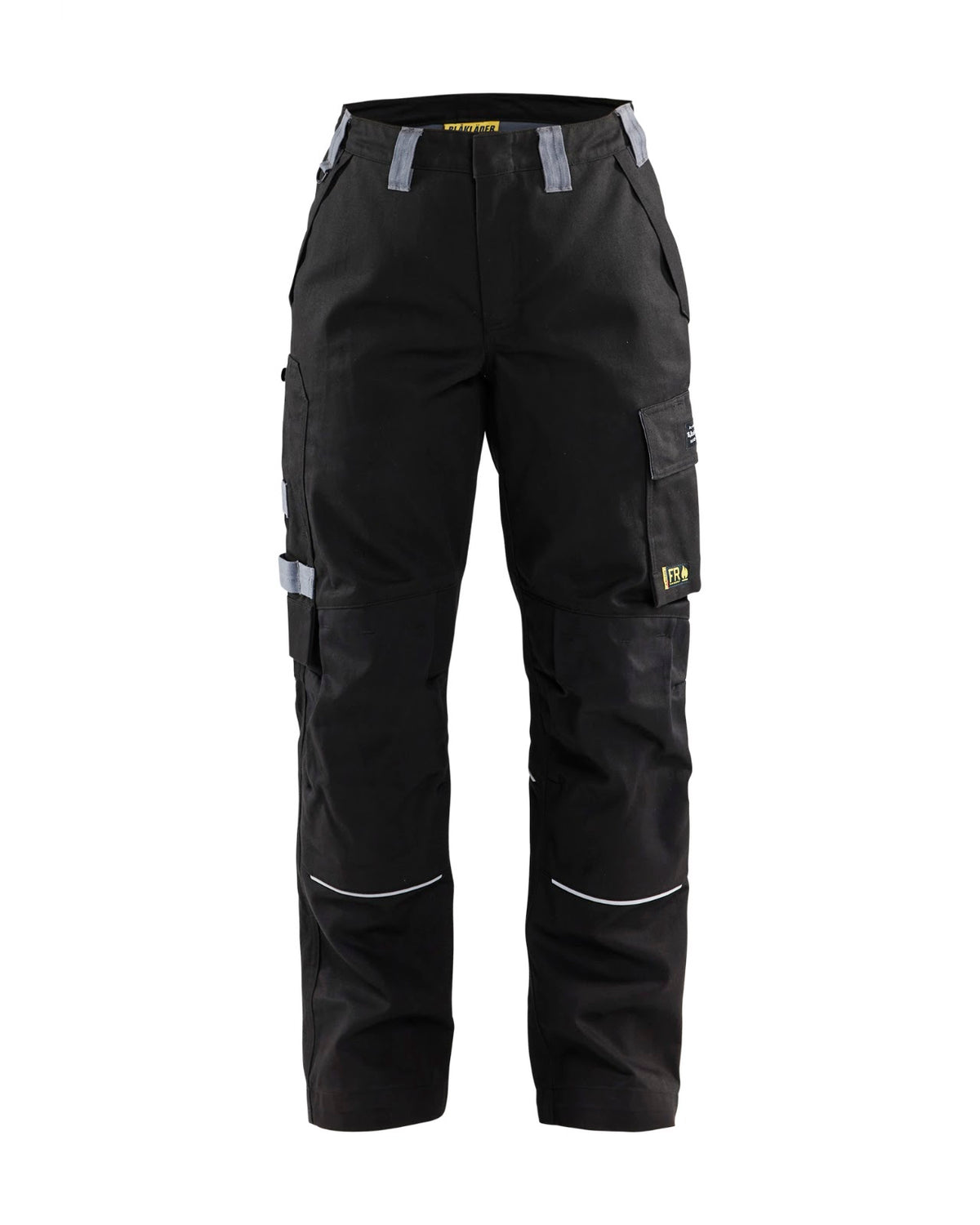 7173 Dames Vlamvertragende werkbroek - Zwart/Grijs