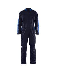 6144 Industrie overall stretch - Marineblauw/Korenblauw