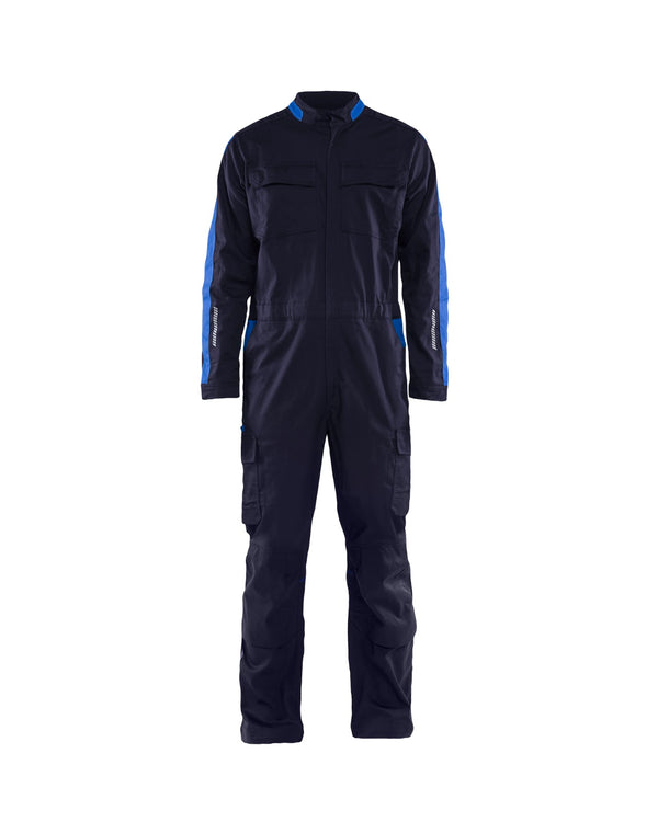6144 Industrie overall stretch - Marineblauw/Korenblauw