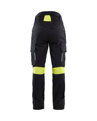 7107 Dames Multinorm werkbroek inherent - Zwart/High Vis Geel