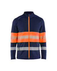 4712 Fleecejack High Vis - Marineblauw/Oranje