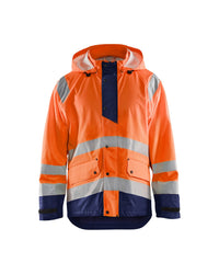 4323 Regenjas High Vis LEVEL 1 - High Vis Oranje/Marineblauw