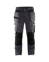 1555 Werkbroek met gereedschapszakken - Medium grijs/Zwart