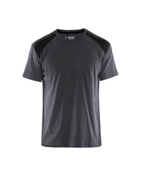 3379 T-shirt bi-colour - Medium grijs/Zwart