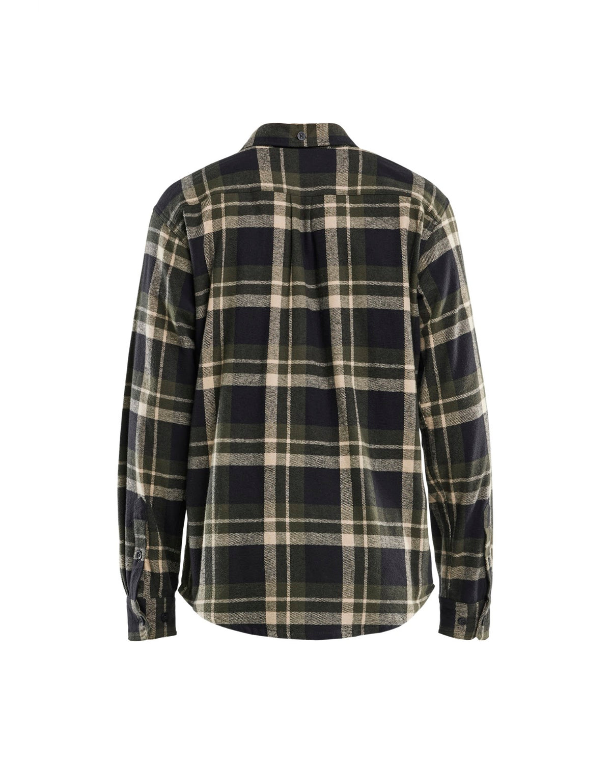 3288 Overhemd Flanel - Donker herfstgroen/Zwart