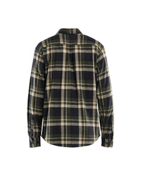 3288 Overhemd Flanel - Donker herfstgroen/Zwart