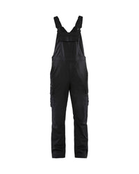 2644 Industrie bretelbroek Stretch - Zwart/Donkergrijs