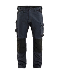 1751 Werkbroek denim stretch - Marineblauw/Zwart
