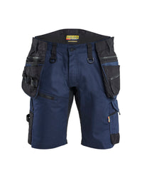1972 STRIKER Short met stretch en afneembare gereedschapszakken - Donker marineblauw/Zwart