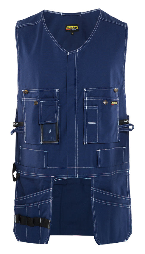 3105 Werkvest Katoen - Marineblauw