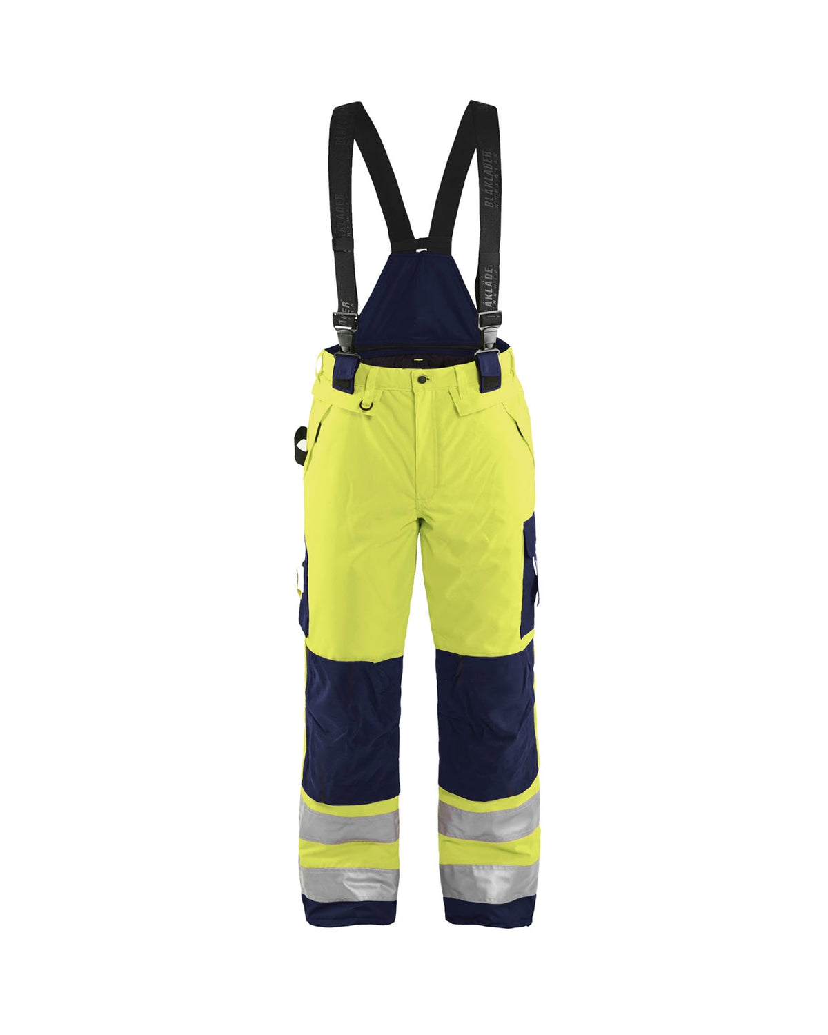 1885 High Vis winterwerkbroek - High Vis Geel/Marineblauw