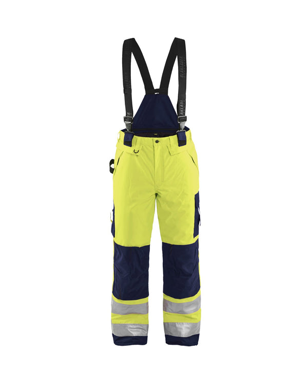 1885 High Vis winterwerkbroek - High Vis Geel/Marineblauw