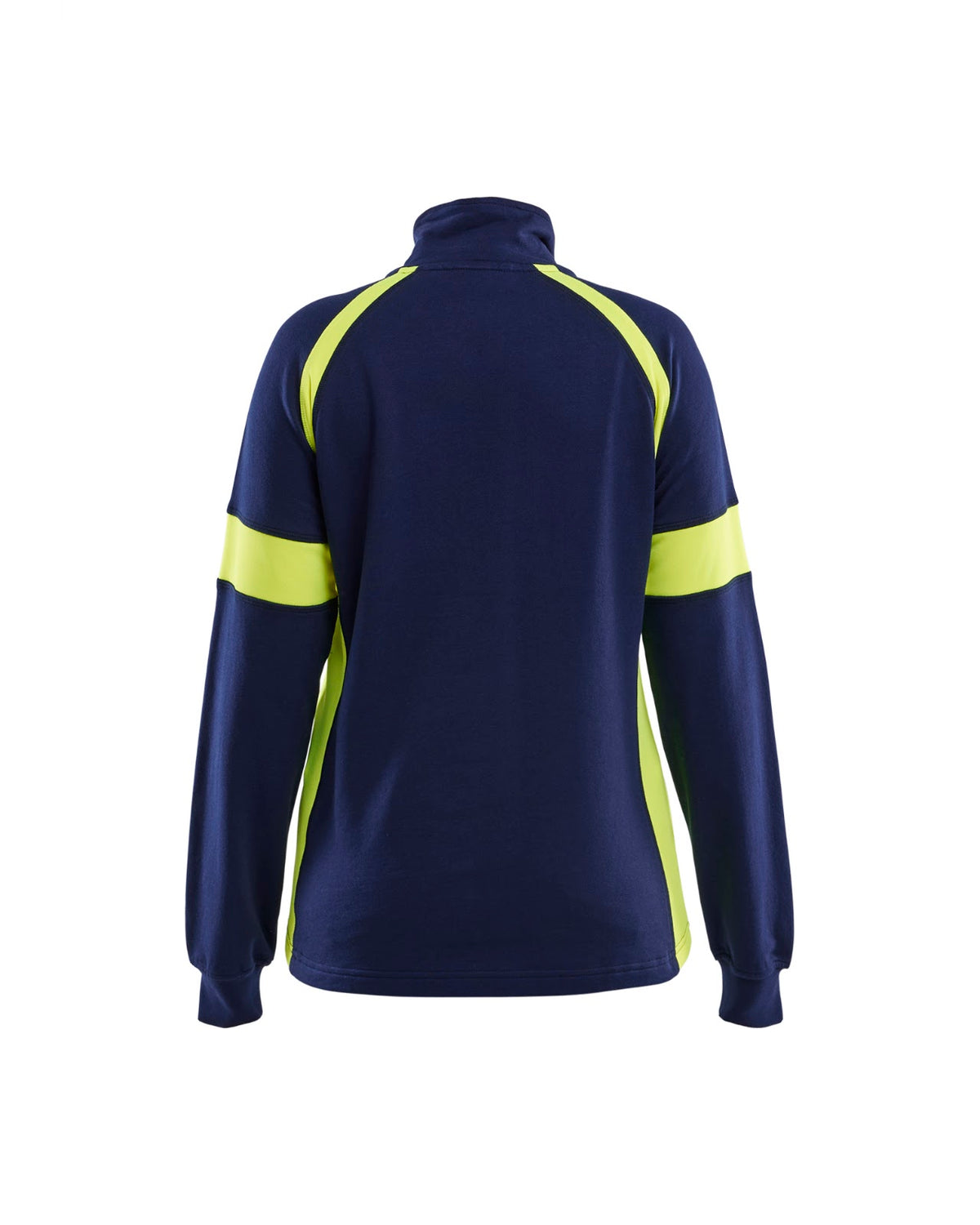 3566 Dames Sweatshirt visible - Marine/High Vis Geel