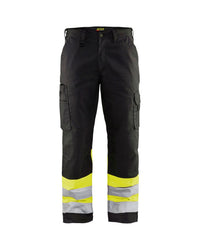 1564 High Vis Werkbroek - Zwart/High Vis Geel