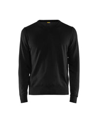 3590 Gebreide pullover katoen - Zwart