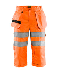1539 High Vis piraatbroek met gereedschapszakken - High Vis Oranje