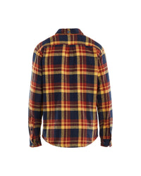 3288 Overhemd Flanel - Gebrand rood/Donker marineblauw