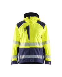 4435 Shell jack High Vis - High Vis Geel/Marineblauw