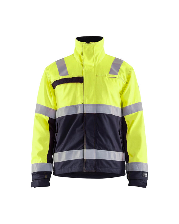 4069 Multinorm Winterjas - High Vis Geel/Marineblauw