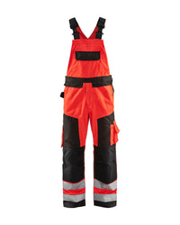 2660 High Vis Bretelbroek - High Vis Rood/Zwart