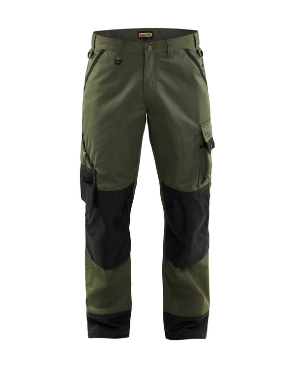 1454 Garden werkbroek - Army groen/Zwart