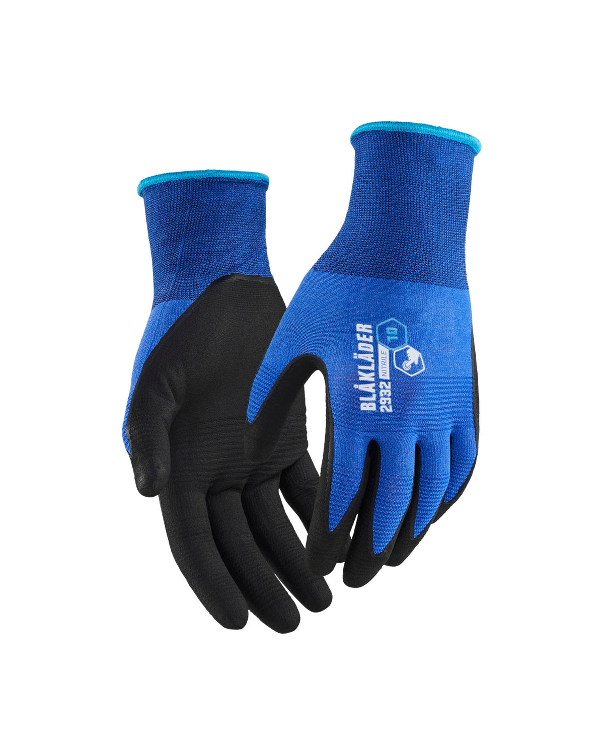 2932 Werkhandschoenen nitril-gedipt touch - Korenblauw