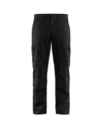 1448 Industrie werkbroek stretch met kniezakken - Zwart