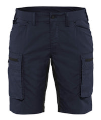 7149 Dames Service Short stretch - Donker marineblauw/Zwart