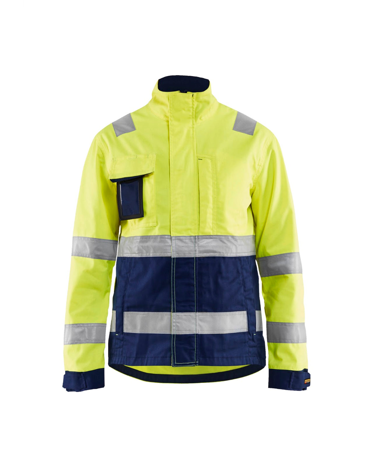 4903 Dames jack High Vis - High Vis Geel/Marineblauw