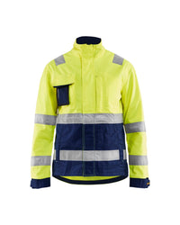 4903 Dames jack High Vis - High Vis Geel/Marineblauw