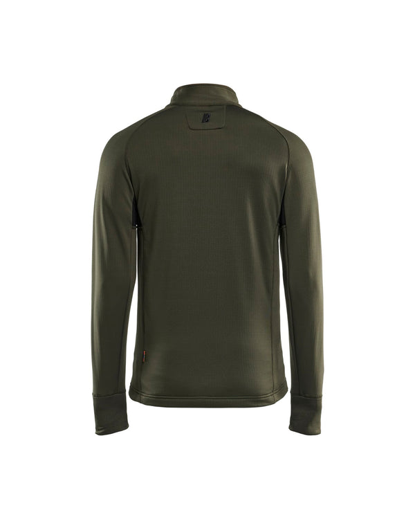 4735 STRIKER Fleecejack - Donker herfstgroen