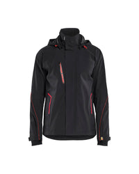 4483 Shell Jack Stretch - Zwart/Rood