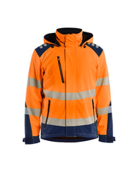 4400 Softshell Winterjas High Vis - High Vis Oranje/Marineblauw