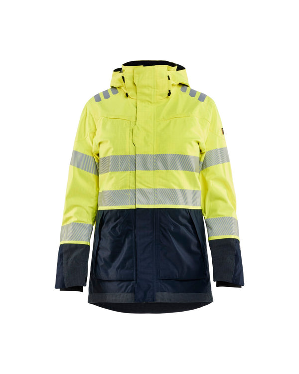 4449 ACP 2 Dames Multinorm Shell jack - High Vis Geel/Marineblauw