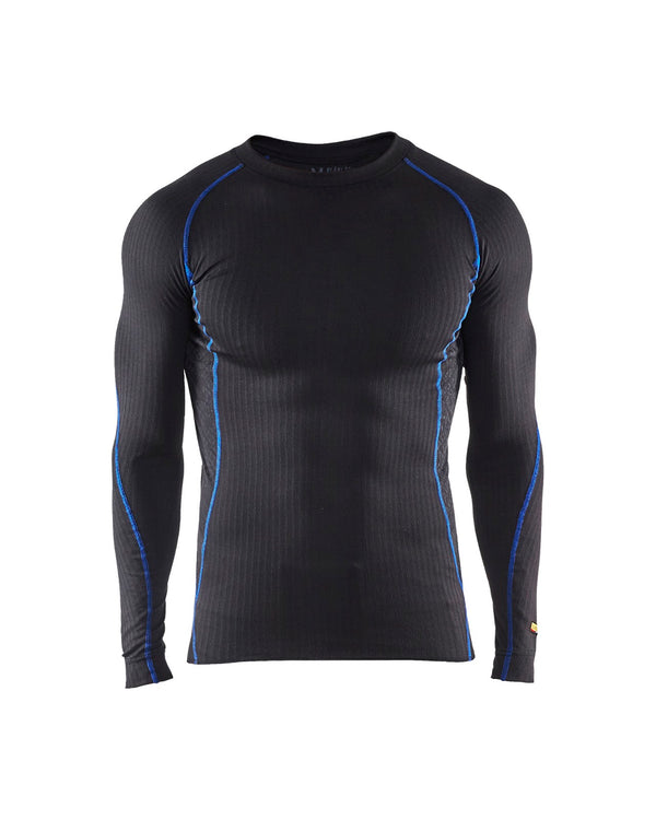 4703 Onderhemd Light - Zwart/Korenblauw