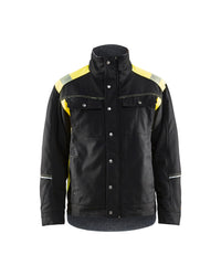 4915 Winterjas Visible - Zwart/High Vis Geel