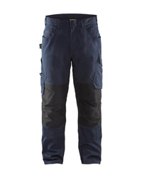 1495 Service werkbroek stretch - Donker marineblauw/Zwart
